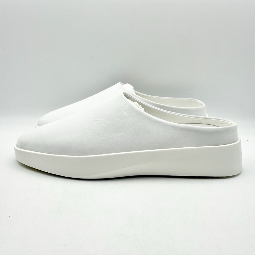Wolf & Shepherd Cruise Mule Slip On Shoes Mens 7.5 Womens 9 White Leather NIB - Picture 10 of 14